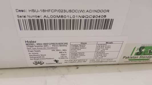 HAIER DC INVERTER AC