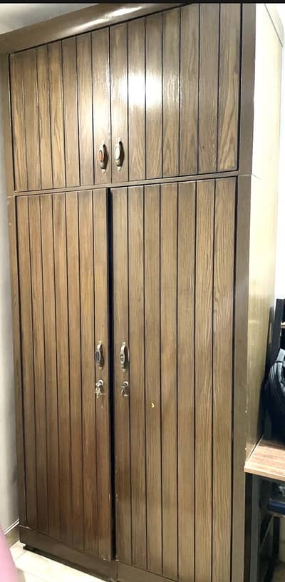 2 single bed set with side table dresser and cupboard