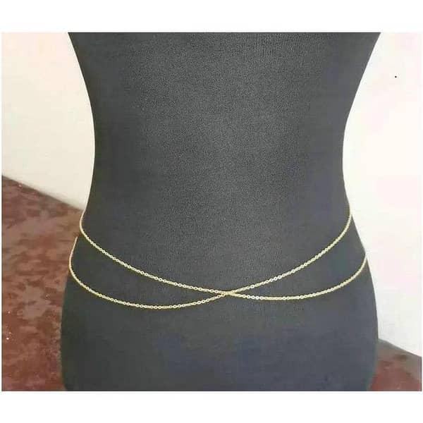 waist belly chain for women, tarnish-free bikini beach jewelry, high-quality body fashion ornament
