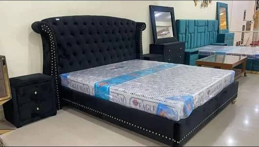 Poshish bed/king size bed/dressing table/bed set/wooden bed/furniture