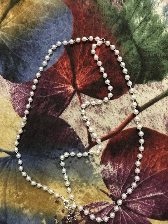 AzLan's Women's Simulated Pearl Tassel Head Chain Headpiece for Forehead Dance and Hair Accessory