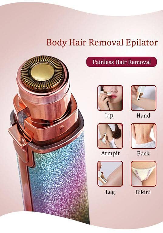 2-in-1 Epilator and Shaver for Face and Body – USB Rechargeable, Multi-Color Trimmer