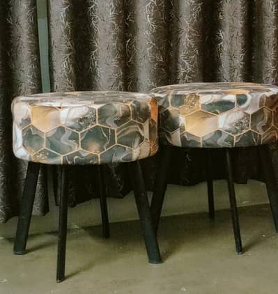 modern steel rod stools