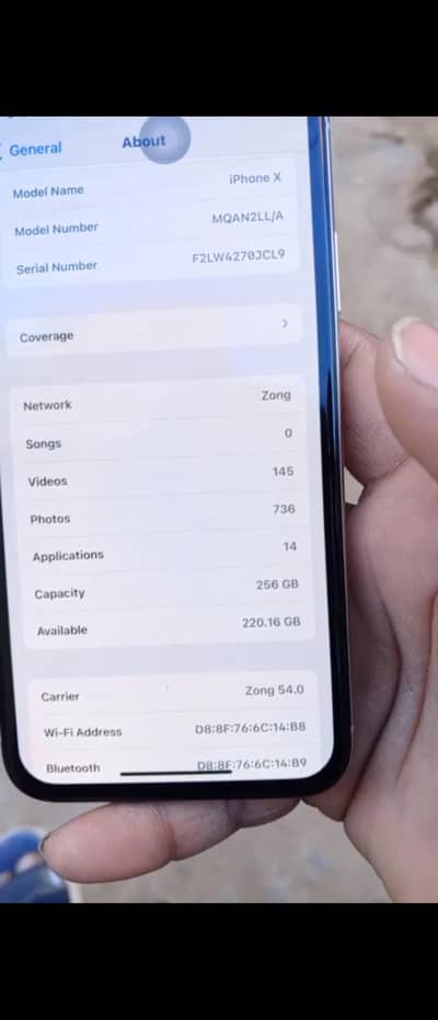 I phone x mint condition  Memory 256/Gb All ok