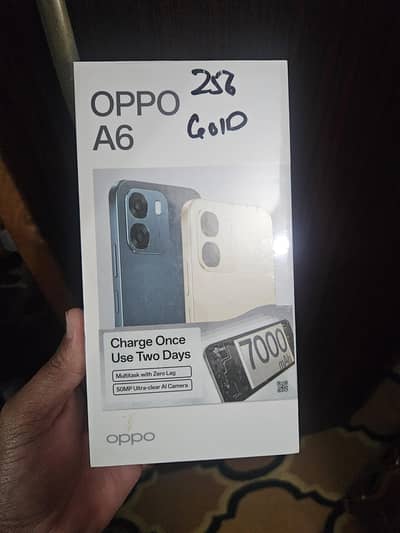 oppo a6 box pack non active 8gb256 gb gold colour