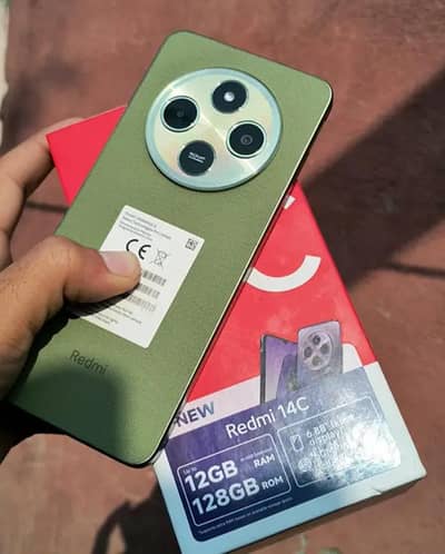 redmi 14c 6 + 6 ram 128 GB memory complete box 11 month ki warranty