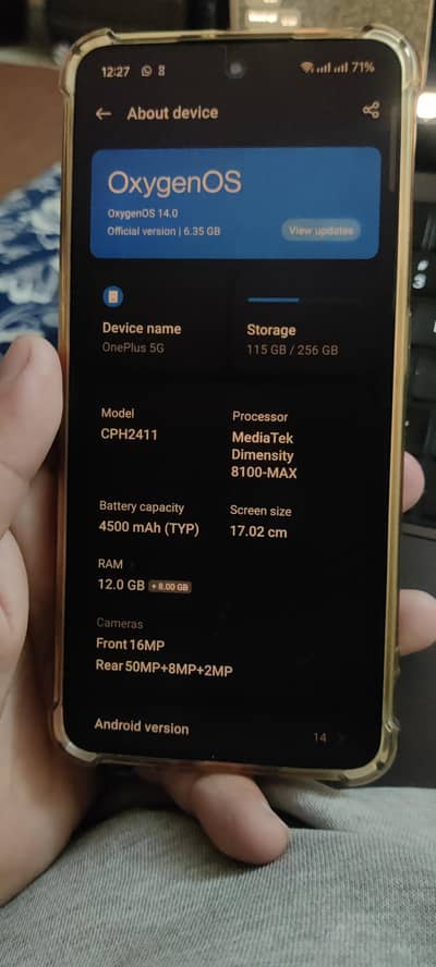 OnePlus 10R - 12GB 256GB - Dual Sim - PTA Approved