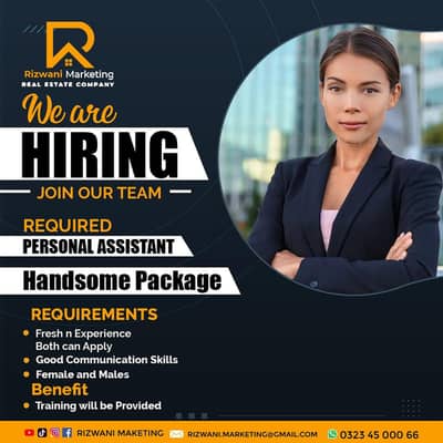 Female Secretary Job (For Office)