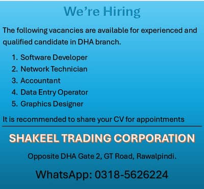 PIPE INDUSTRY EXPERIENCE STAFF REQUIRED