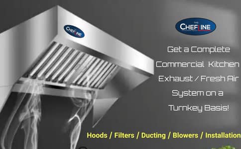 New Deep Fryer, Hot plate, SsTable, Exhaust Hood, ducting, Bain Marie