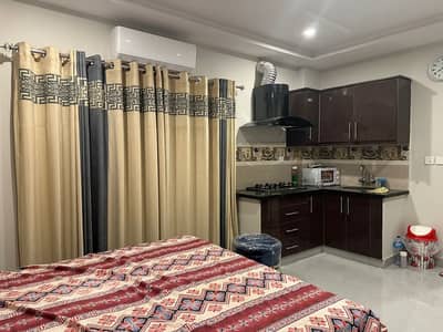 Studio Fully Furnished Luxury Apartment For Rent In Iqbal Block Bahria Town Lahore