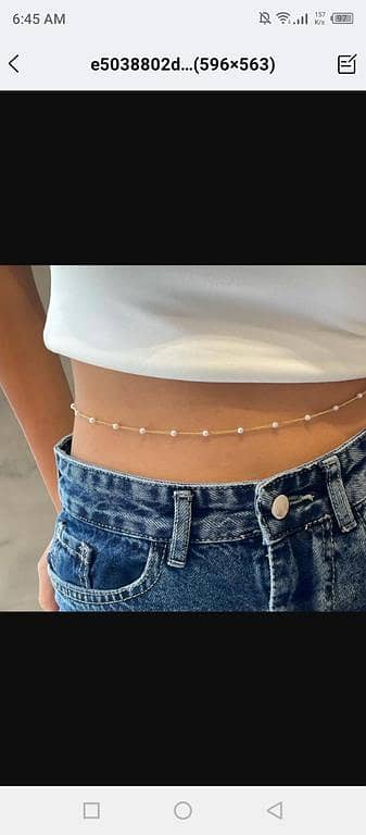 Fashionable European & American Cross-Border Body Chain Bikini with Metal Material, Versatile D