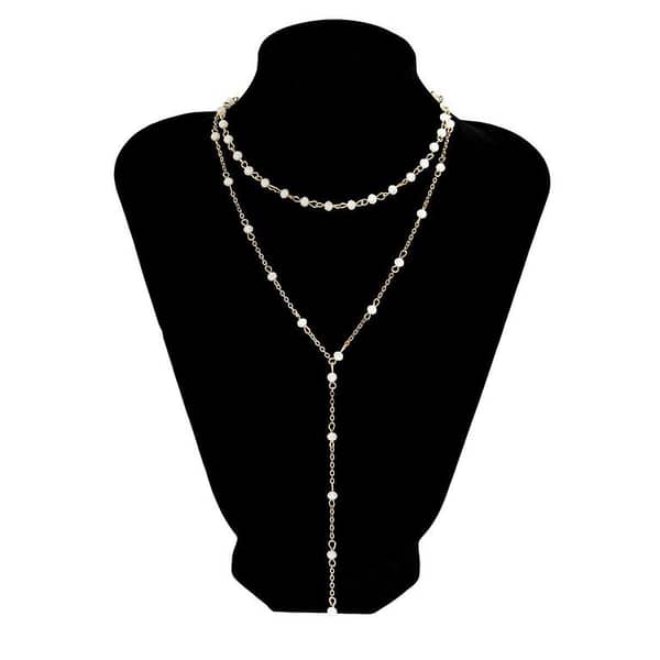 Necklace for Girls and Women – Stylish Vintage Geometric Crystal Sweater Chain