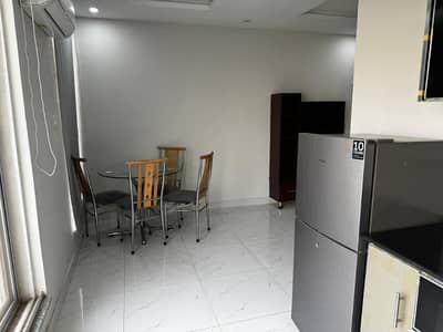 One Bedroom Fully Furnished Apartment Available For Rent In CHAMBELLI Block Bahria Town