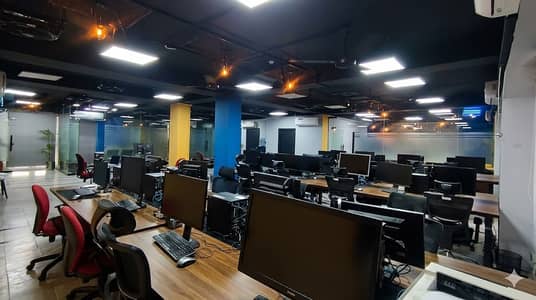 Full Furnish Office 3000 Sqft at Liberty roundabout Facing main Boule