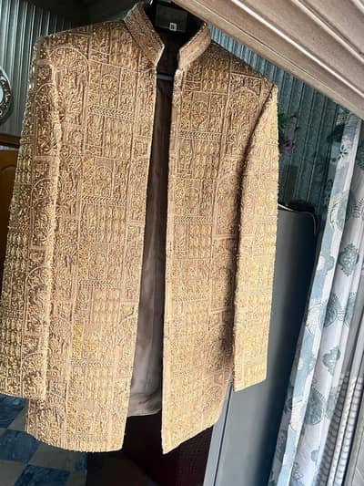 wedding Mehndi and  Barat wearing coat