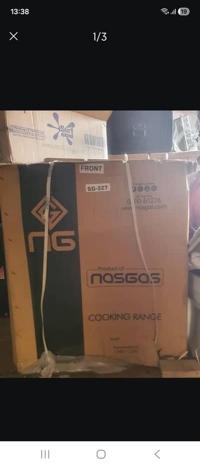 NASGAS cooking range for sale Brand New