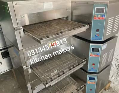 18 inch belt conveyor belt pizza oven dough roller mixer fastfood