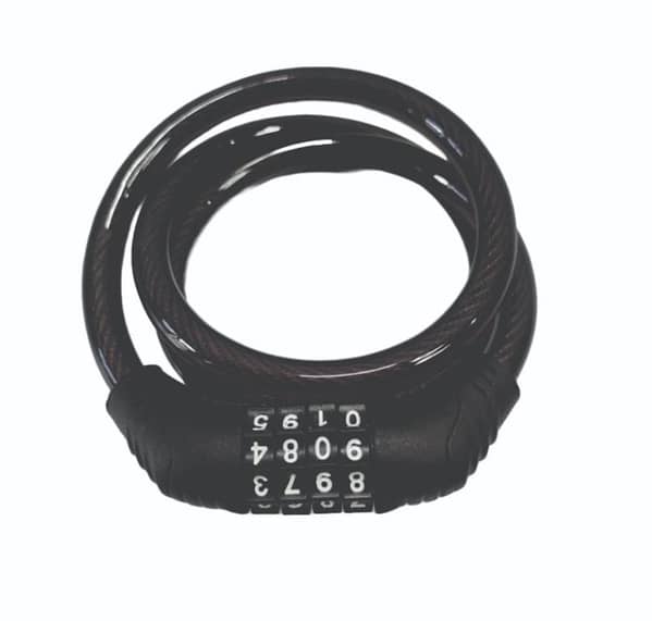 4 Digit Resettable Combination Cable Lock for Bicycle