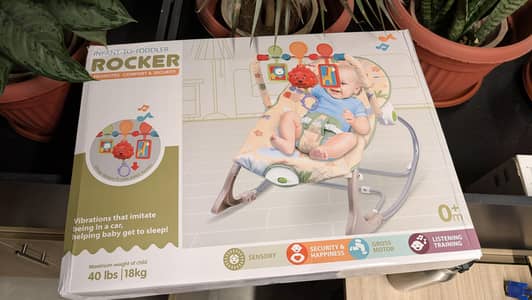 Infant to Toddler Baby Rocker Chair with Music & Vibration Brand New