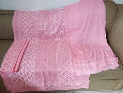 Breeze  Full Embroidered 3 pc  suits