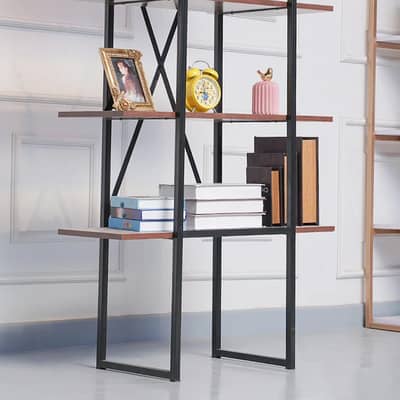 Modern Living & Drawing Room Bookcase Shelf Organizer | Luxury Wooden