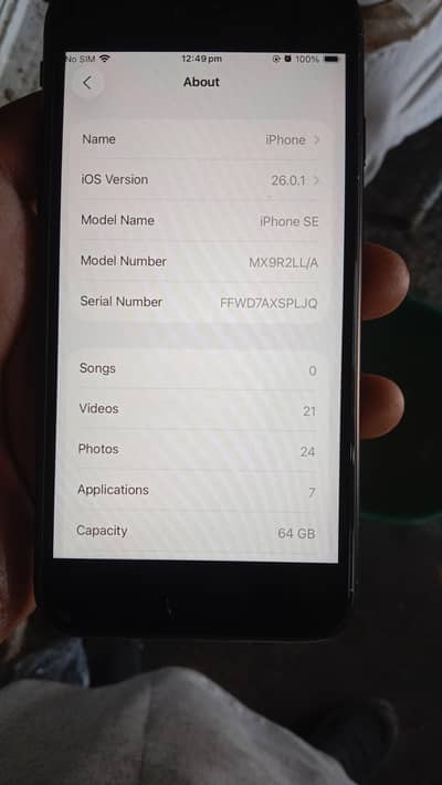 original Moblie 64 gb battery 84