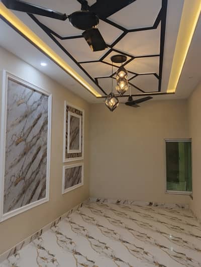 5 Marla Brand New Luxury Spanish Ultra Design Ground Floor Portion For Rent. Ready To Move Available.