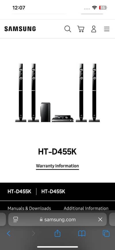 Samsung Home Theater Genuine