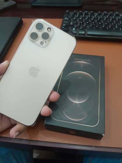 Apple iPhone 12 Pro Max Gold 256 Gb with Box 10/10