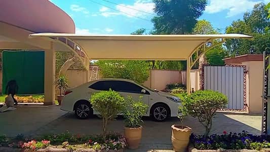 Pole parking pvc shade - Garage car shade - Porch - Tensile Parking