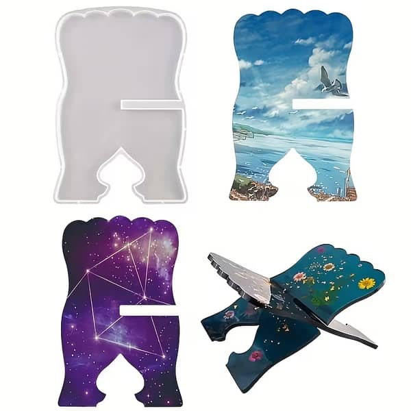 1 piece Rehal mold for resin art | Chanting Bookshelf silicone mold for epoxy resin