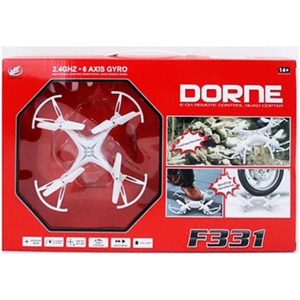 Remote Control Mini Drone - Compact 2.4 GHz RC Aircraft with LED Lights
