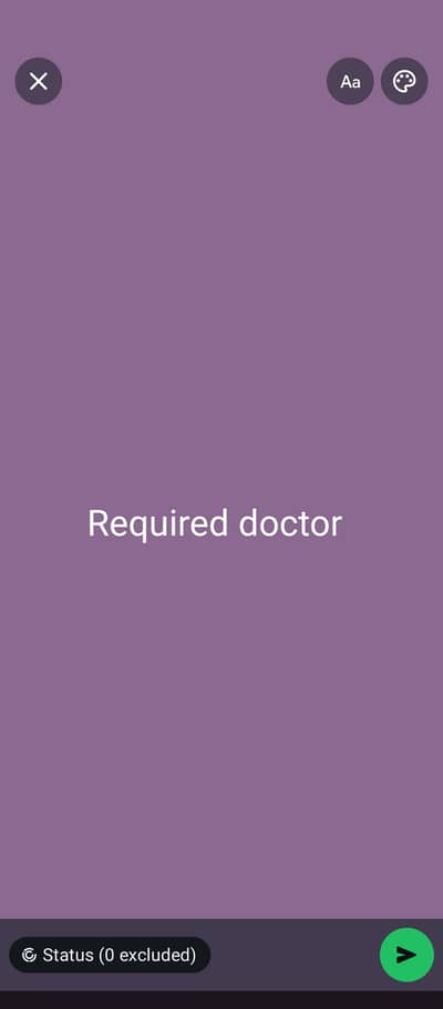 urgent required mbbs docter contact nbr. 03155295581
