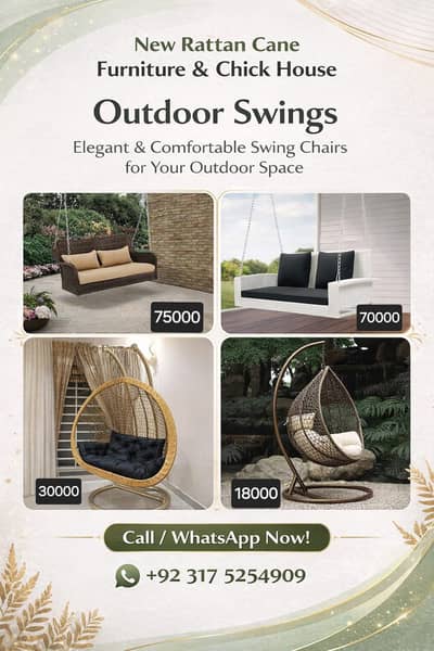 New Swing Chair Jhoola, Single and Double, Macrame Jhula