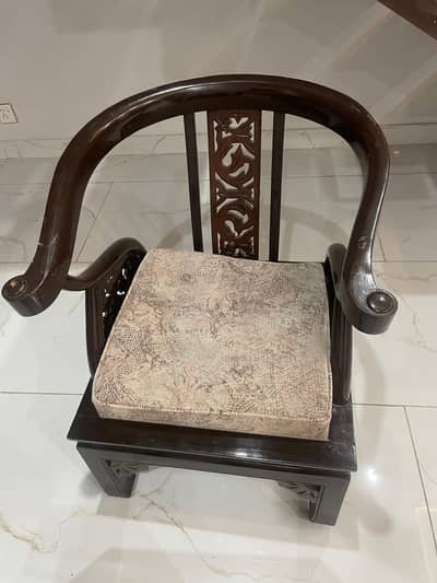 Sofa Chairs with Glass Table