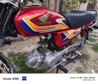 Honda CD 70 2025 Model Good Condition