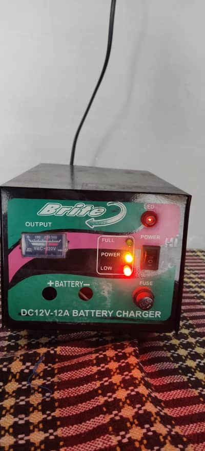 Heavy Duty Battery Charger (Pure Copper) – Like New – High & Low Speed
