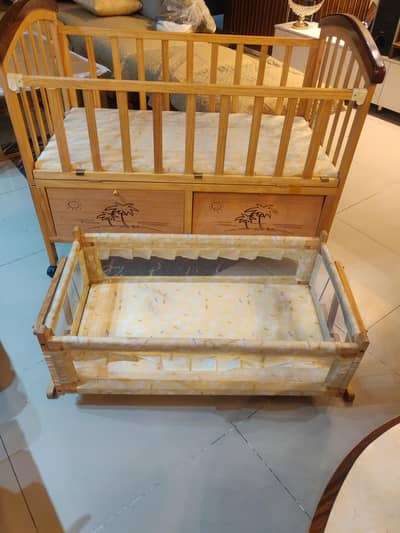 Baby cot with swing -2pcs