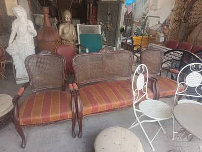 wooden sofa sets antique sette sheesham imported furniture cane chairs