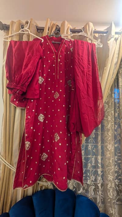 shesha silk pret three piece