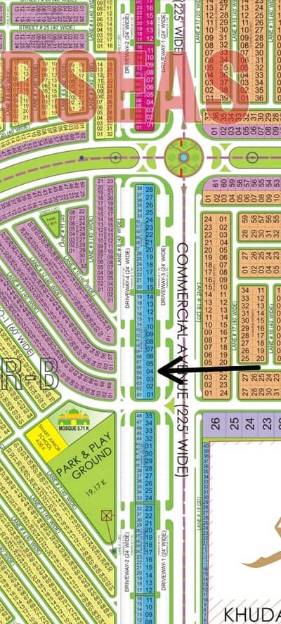 8 Marla Commercial Prime Location At 225Ft Main Boulevard Road Available For Sale At Very Reasonable Price overseas west block