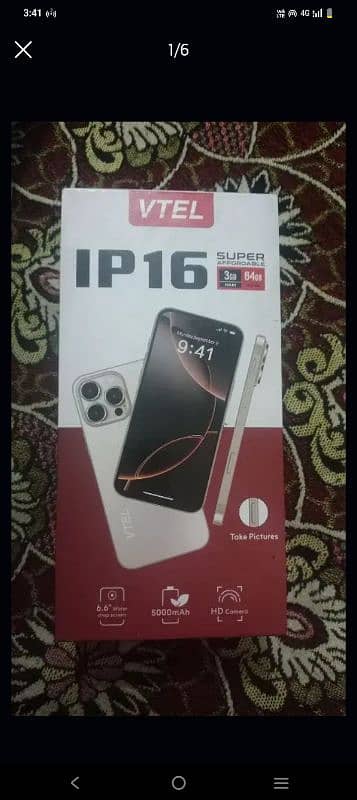 iPhone 16 Pro Max Design Android Phone 3/64 – Screen Cracked – Box