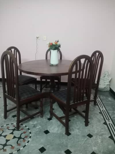 Dinning table with six chairs