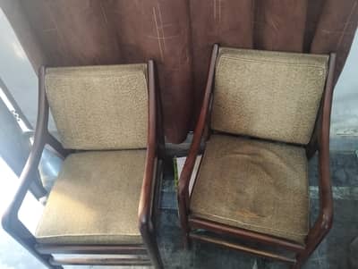 Two pure wooden chairs for sale  03195540799
