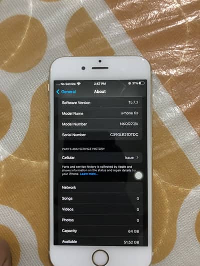 Urgent Sale iPhone 6s 64GB NoN PTA 100% Health