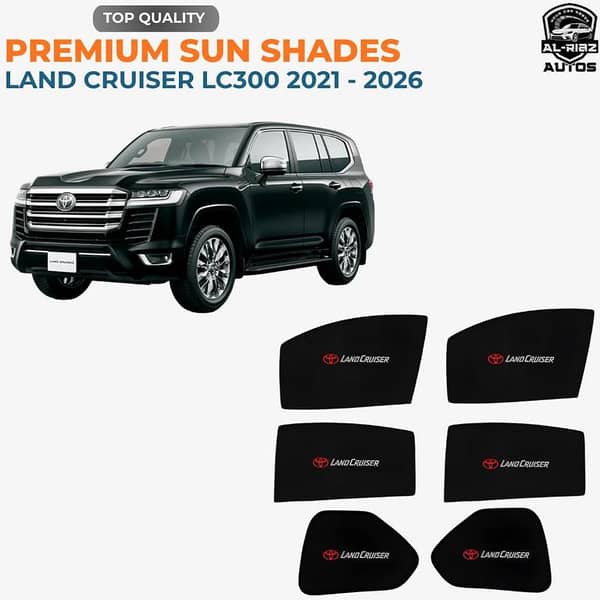 Land Cruiser LC300 Window Sun Shades for 2021 - 2026 | Premium UV Protection & Heat Shield | Privacy Glare Reducer