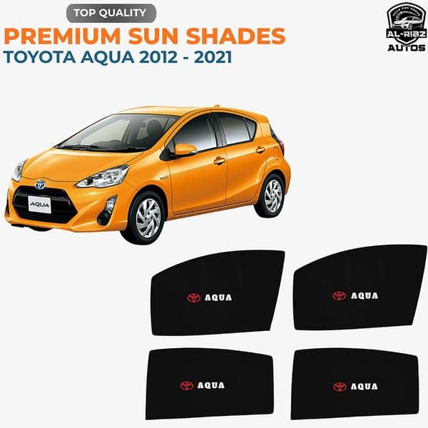 Toyota Aqua Window Sun Shades for 2012 - 2021 | Premium UV Protection & Heat Shield | Privacy Glare Reducer