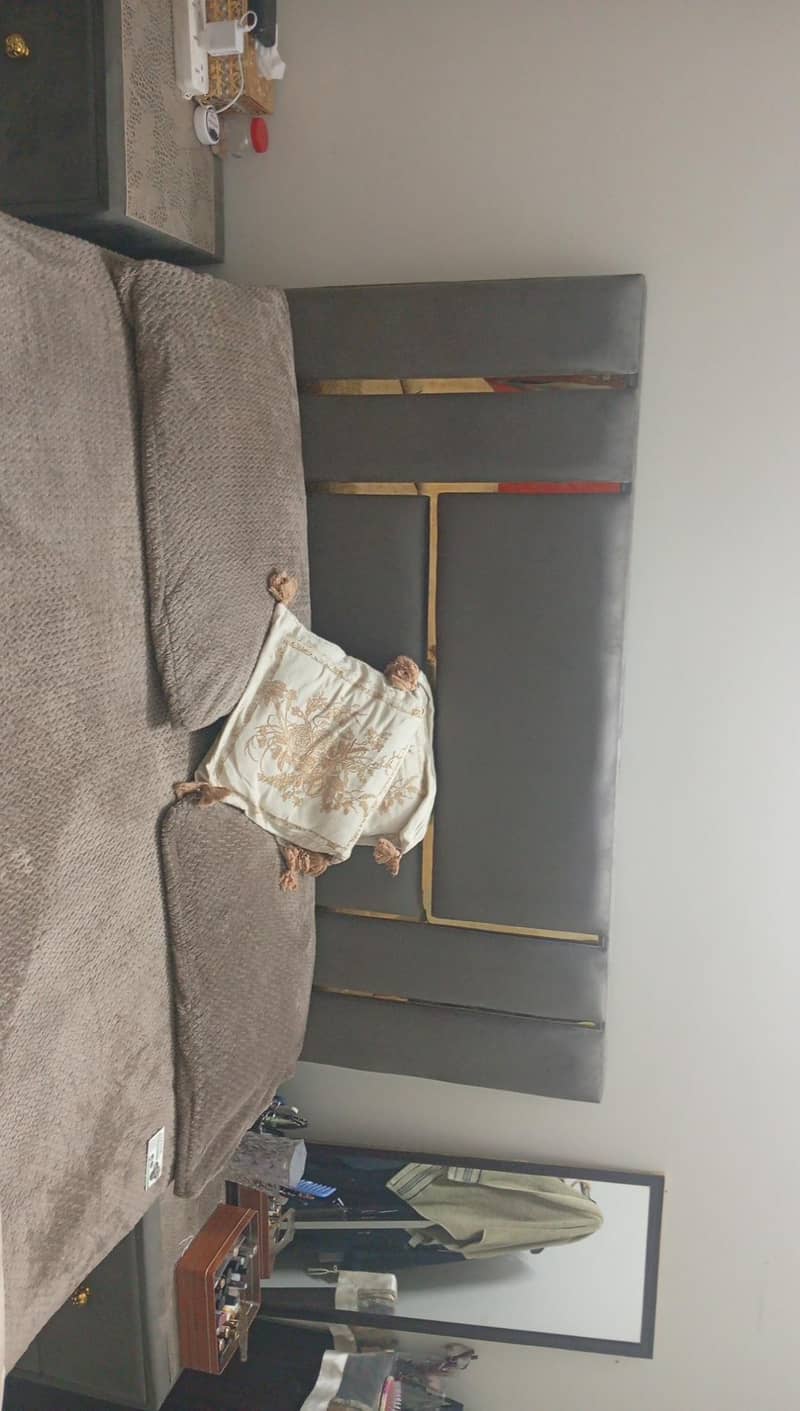 cushion bed with side table 0