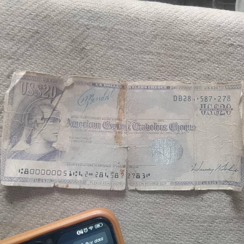 note 20$ 1